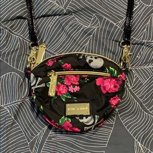Betsey Johnson Skull Floral crossbody